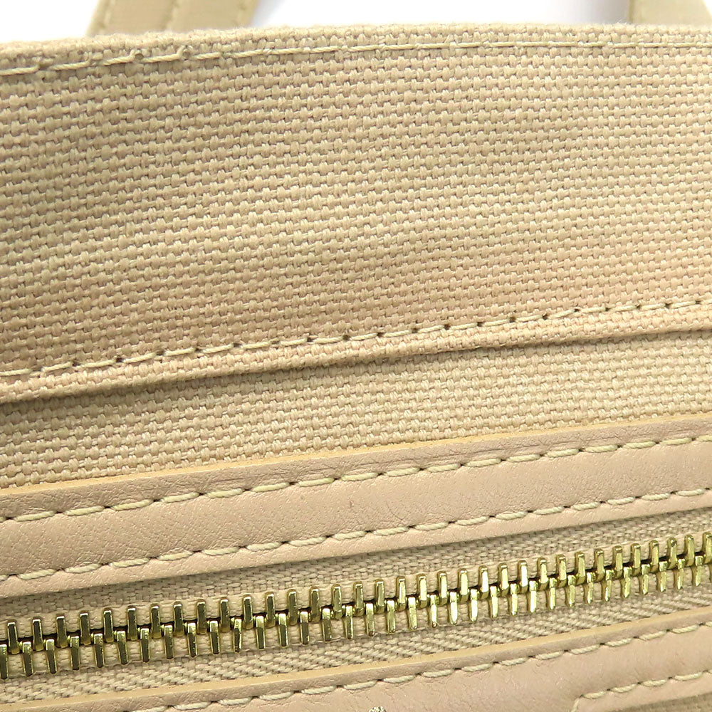 LOUIS VUITTON Tote Bag M95468 Cotton canvas beige That's Love PM Women Used Authentic