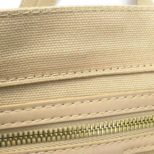 LOUIS VUITTON Tote Bag M95468 Cotton canvas beige That's Love PM Women Used Authentic