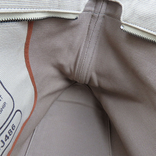 COACH Tote Bag CJ486 Canvas, Smooth Leather beige Tote 38 Women Used Authentic