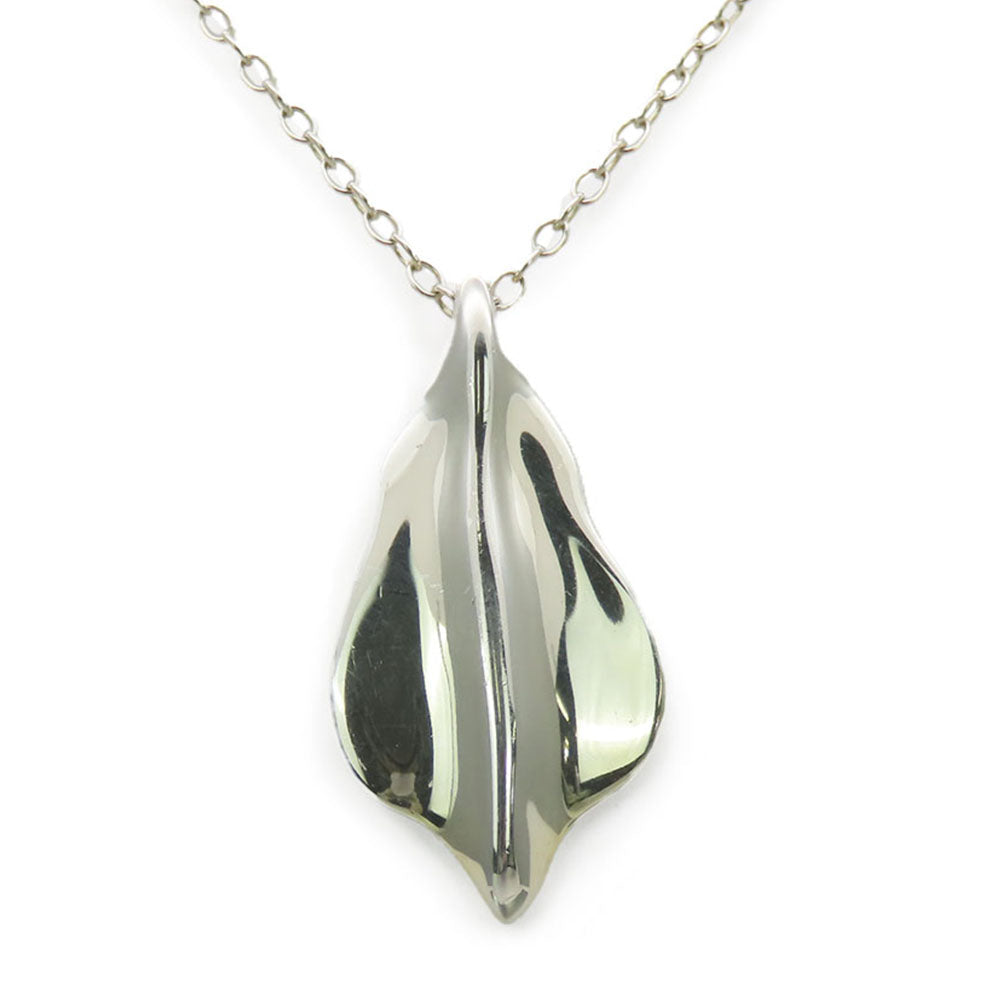 TIFFANY&Co. Necklace Silver925 Silver Leaf Women Used Authentic