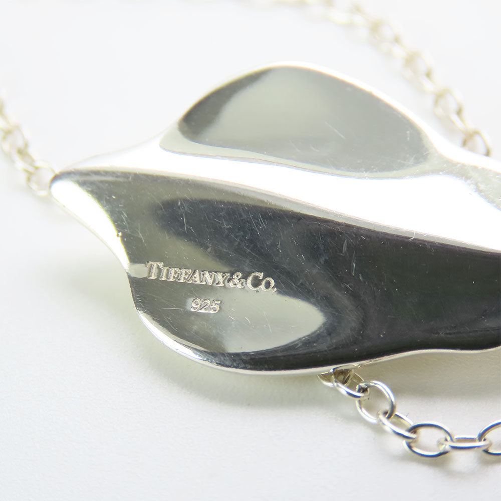 TIFFANY&Co. Necklace Silver925 Silver Leaf Women Used Authentic