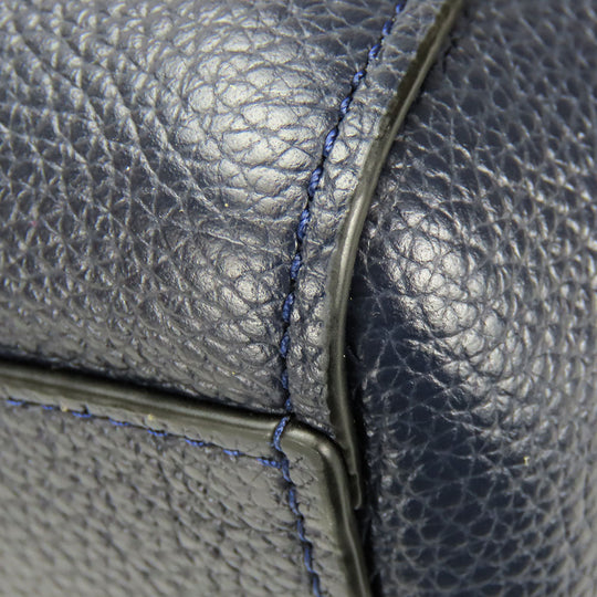 COACH Handbag 58874 leather Navy Women Used Authentic