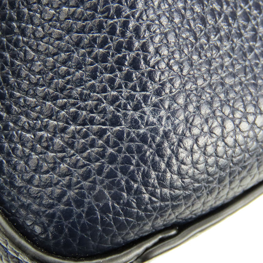 COACH Handbag 58874 leather Navy Women Used Authentic