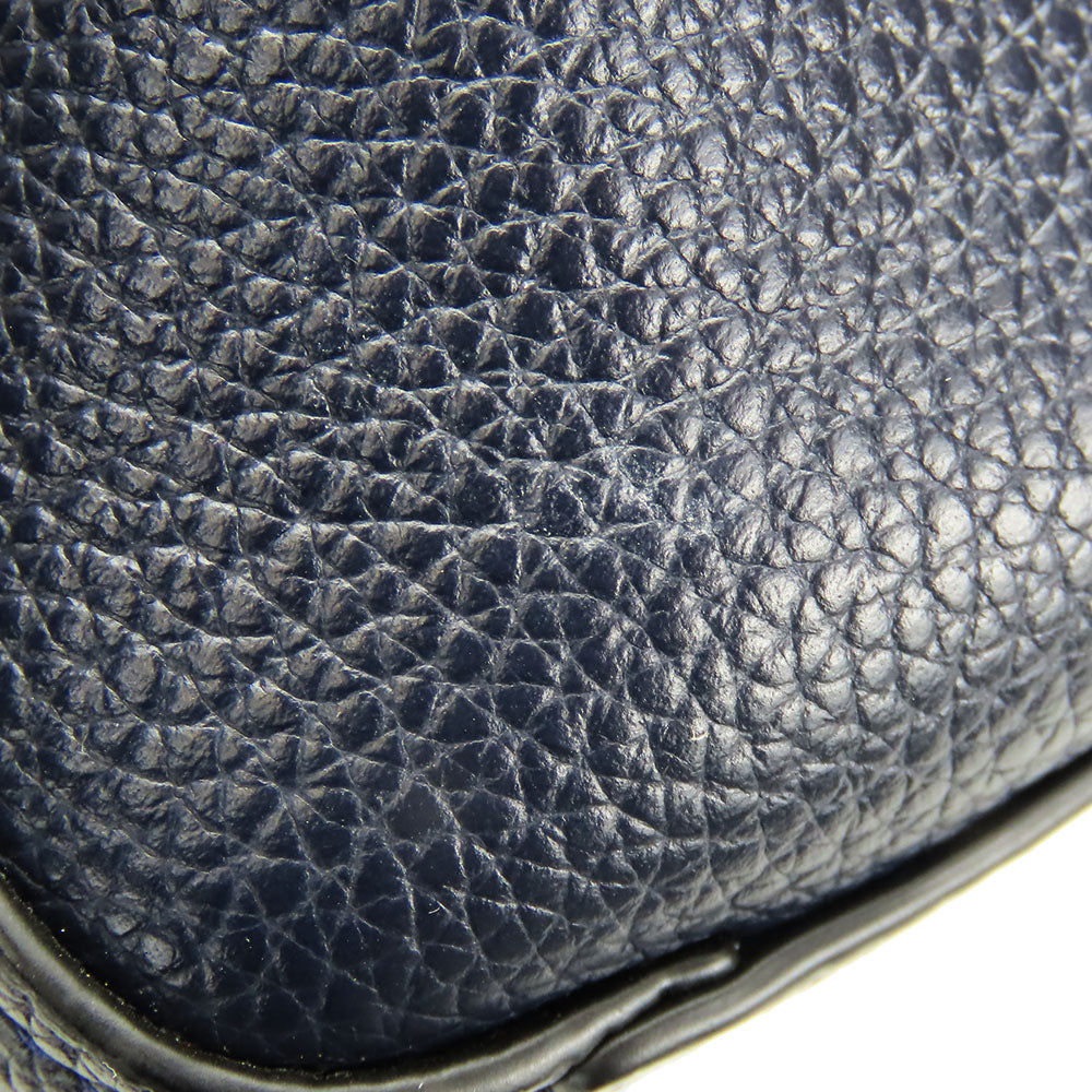 COACH Handbag 58874 leather Navy Women Used Authentic