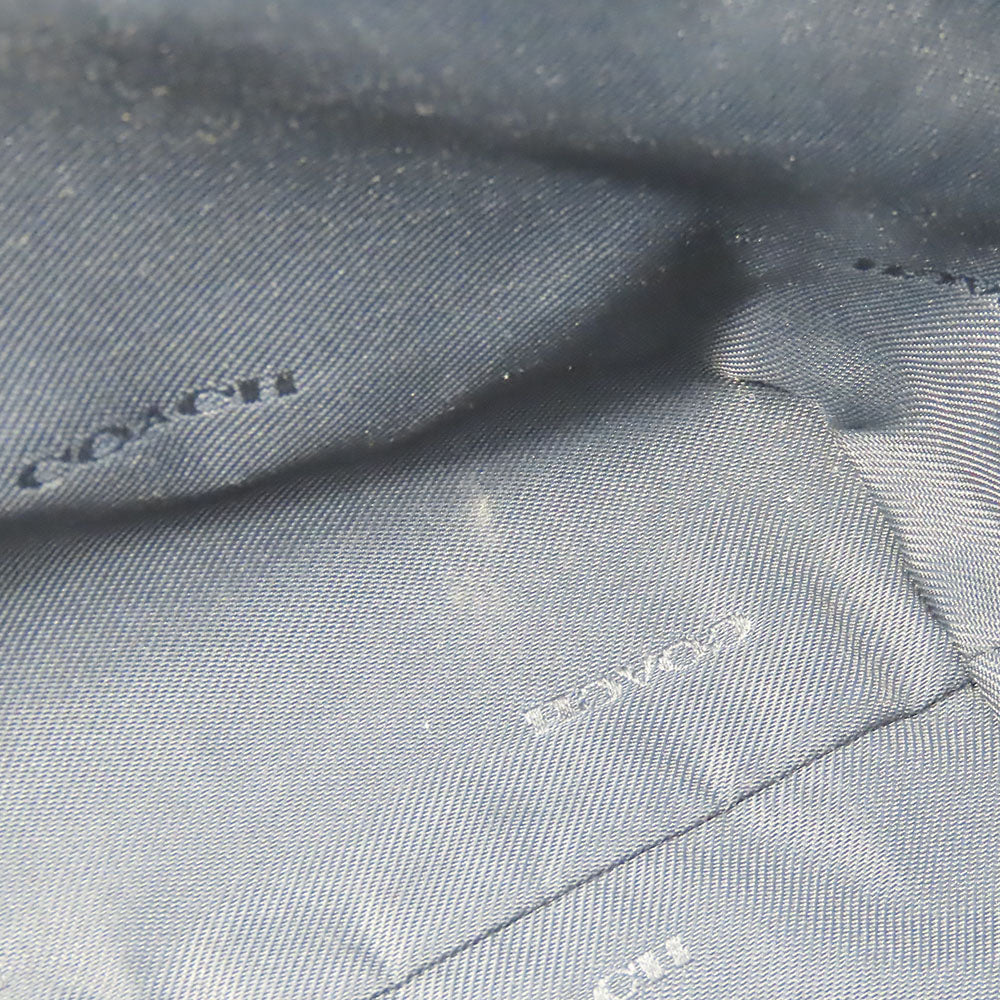 COACH Handbag 58874 leather Navy Women Used Authentic