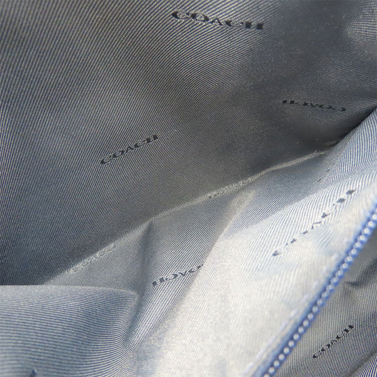 COACH Handbag 58874 leather Navy Women Used Authentic