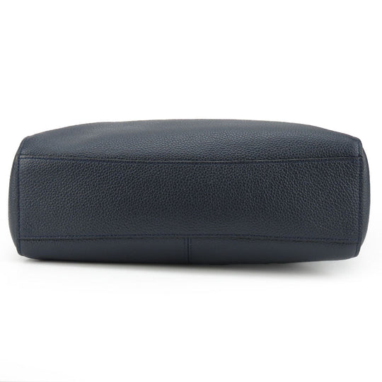 COACH Handbag 58874 leather Navy Women Used Authentic