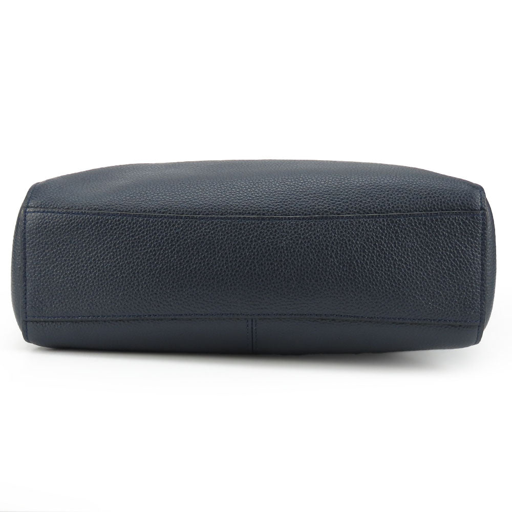 COACH Handbag 58874 leather Navy Women Used Authentic