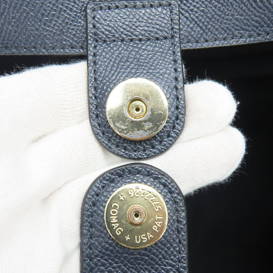 COACH Handbag F14928 leather Navy Crosby Carryall Women Used Authentic