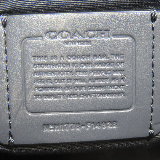 COACH Handbag F14928 leather Navy Crosby Carryall Women Used Authentic