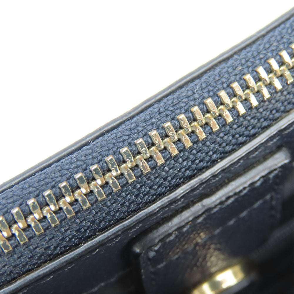 COACH Handbag F14928 leather Navy Crosby Carryall Women Used Authentic