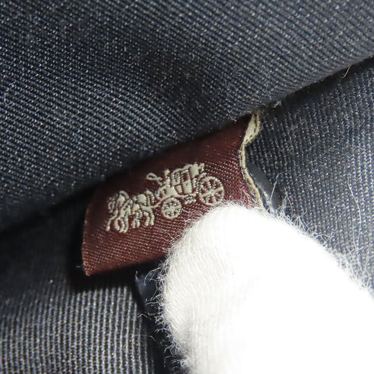 COACH Handbag F14928 leather Navy Crosby Carryall Women Used Authentic