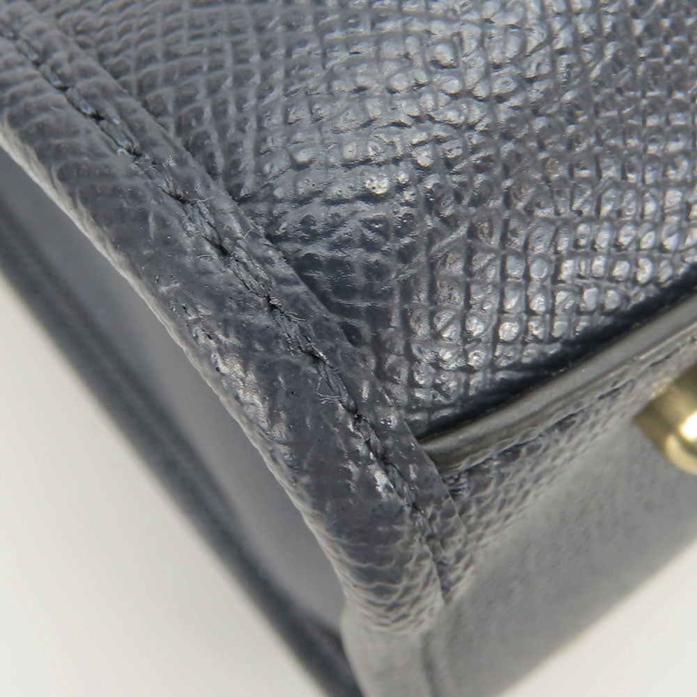 COACH Handbag F14928 leather Navy Crosby Carryall Women Used Authentic