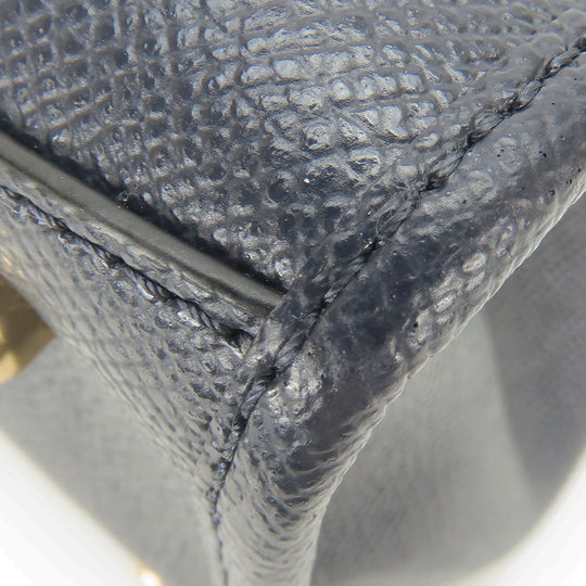 COACH Handbag F14928 leather Navy Crosby Carryall Women Used Authentic