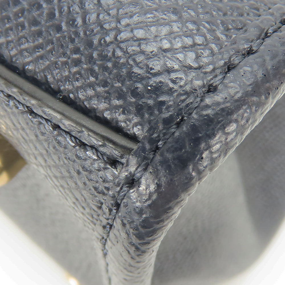 COACH Handbag F14928 leather Navy Crosby Carryall Women Used Authentic