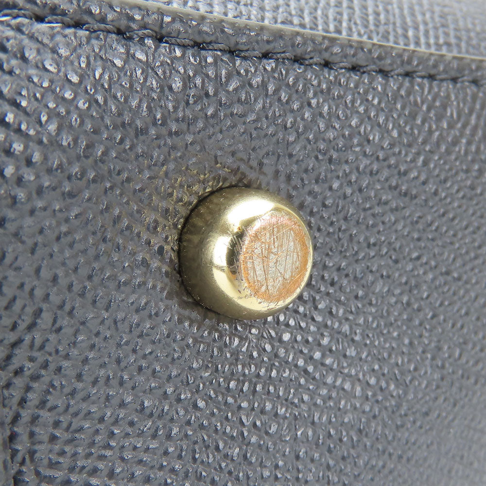 COACH Handbag F14928 leather Navy Crosby Carryall Women Used Authentic