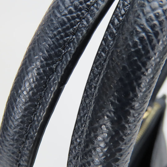 COACH Handbag F14928 leather Navy Crosby Carryall Women Used Authentic