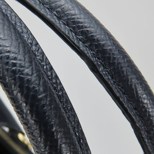 COACH Handbag F14928 leather Navy Crosby Carryall Women Used Authentic