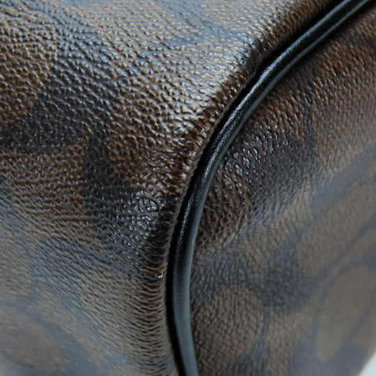 COACH Handbag F58312 leather Brown Women Used Authentic