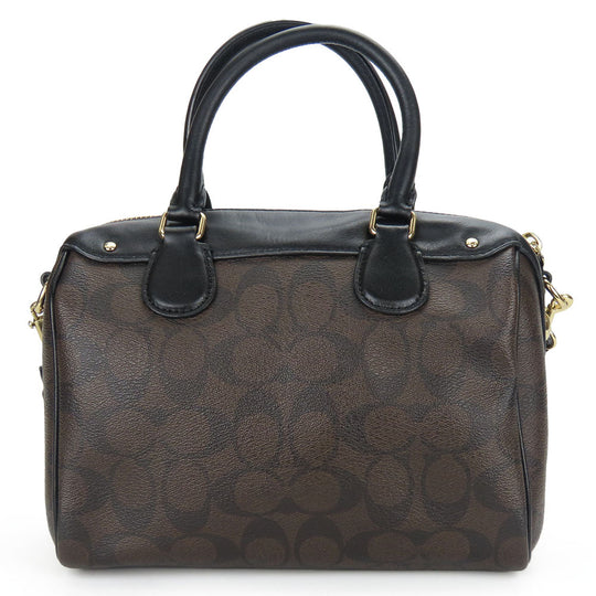 COACH Handbag F58312 leather Brown Women Used Authentic