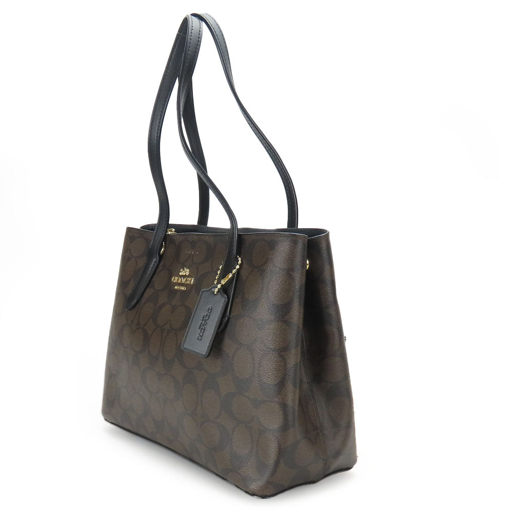 COACH Tote Bag F73293 leather Brown Women Used Authentic