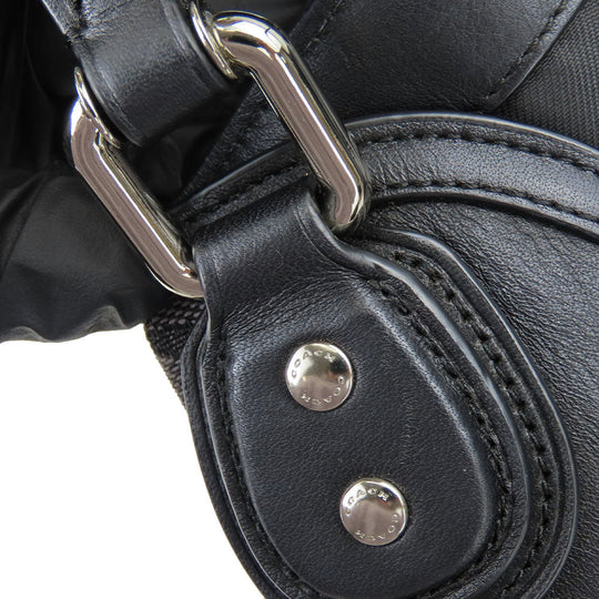 COACH Handbag 57933 Canvas, Leather black Women Used Authentic