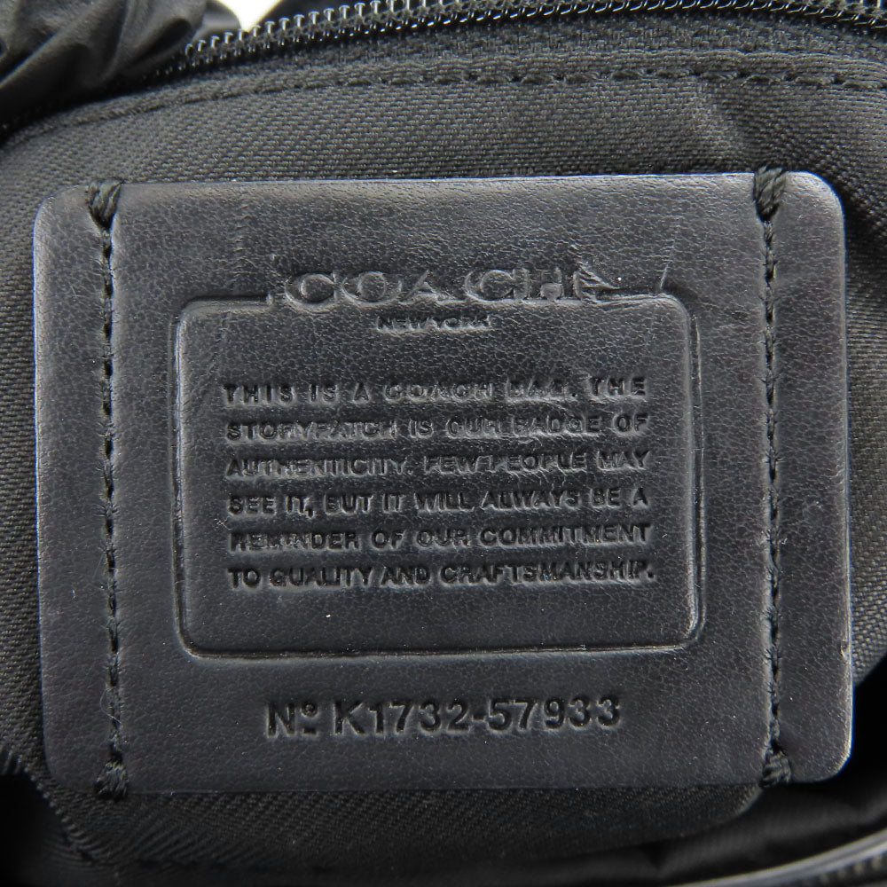 COACH Handbag 57933 Canvas, Leather black Women Used Authentic
