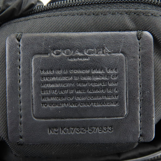 COACH Handbag 57933 Canvas, Leather black Women Used Authentic