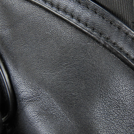 COACH Handbag 57933 Canvas, Leather black Women Used Authentic