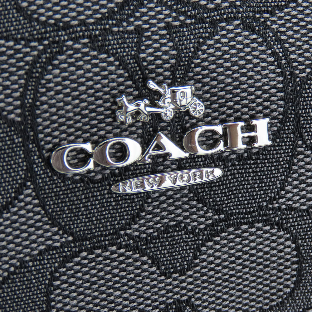 COACH Handbag 57933 Canvas, Leather black Women Used Authentic