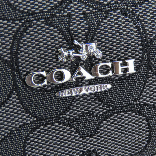 COACH Handbag 57933 Canvas, Leather black Women Used Authentic