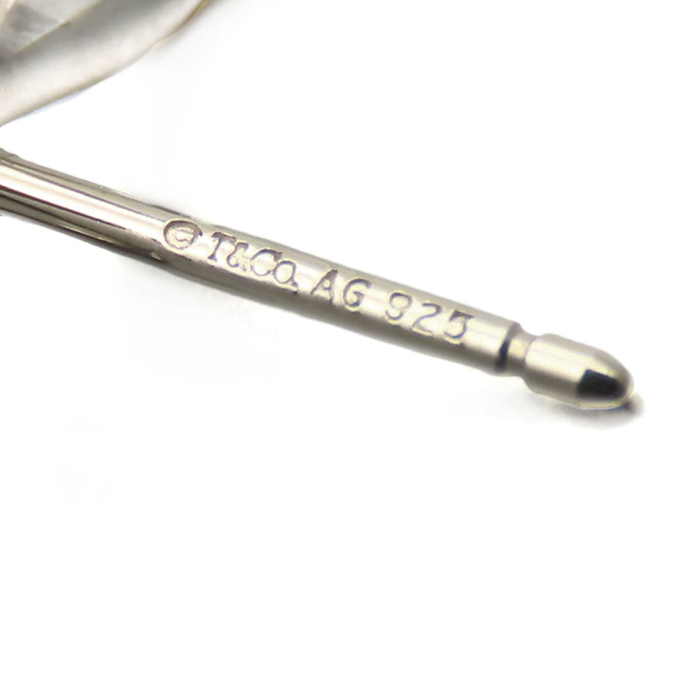 TIFFANY&Co. Pierce Silver925 Silver Bow ribbon Women Used Authentic