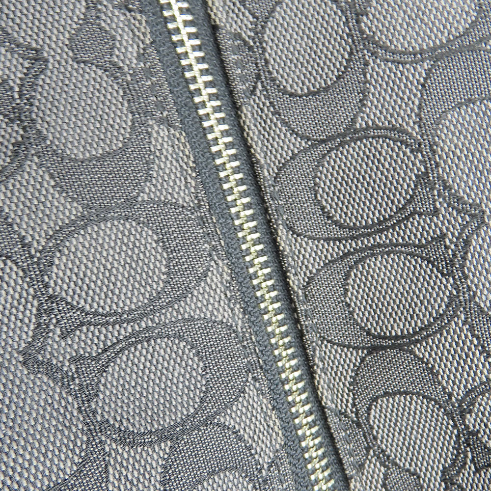 COACH Tote Bag F36424 Canvas, Leather black Phoebe Women Used Authentic