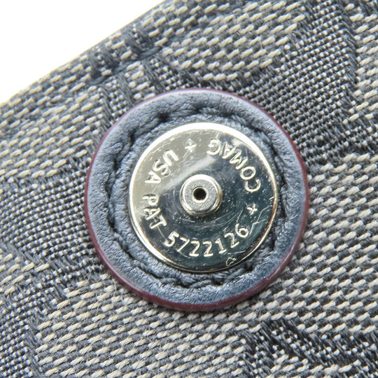 COACH Tote Bag F36424 Canvas, Leather black Phoebe Women Used Authentic