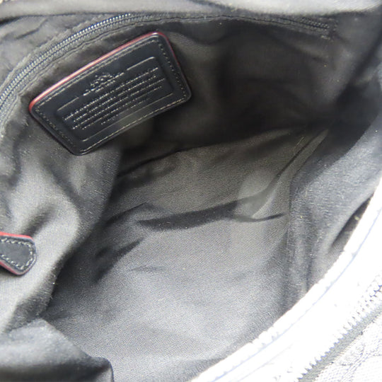 COACH Tote Bag F36424 Canvas, Leather black Phoebe Women Used Authentic