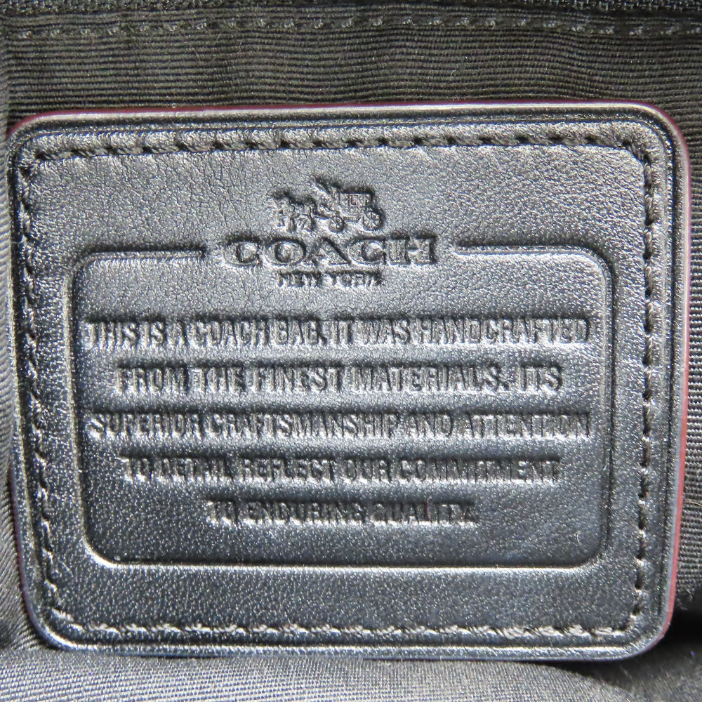 COACH Tote Bag F36424 Canvas, Leather black Phoebe Women Used Authentic