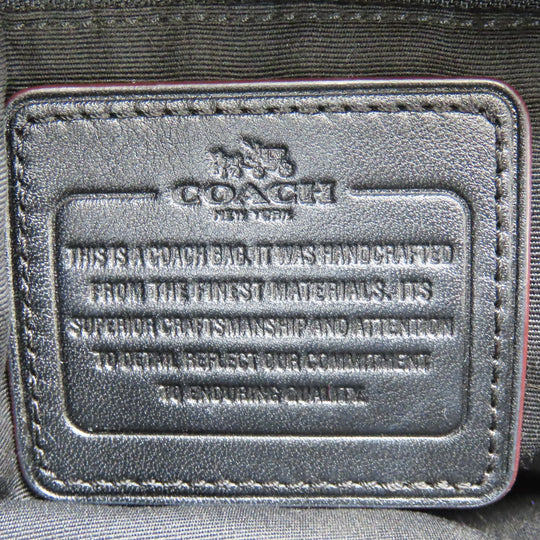 COACH Tote Bag F36424 Canvas, Leather black Phoebe Women Used Authentic