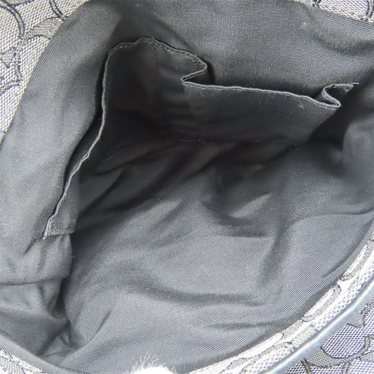 COACH Tote Bag F36424 Canvas, Leather black Phoebe Women Used Authentic