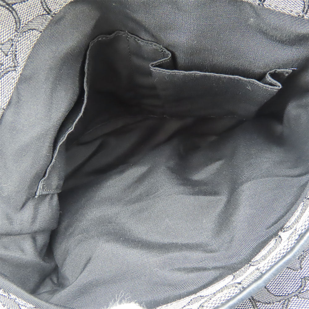 COACH Tote Bag F36424 Canvas, Leather black Phoebe Women Used Authentic