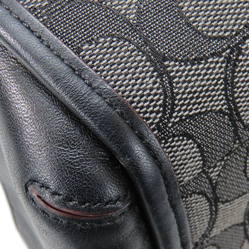 COACH Tote Bag F36424 Canvas, Leather black Phoebe Women Used Authentic