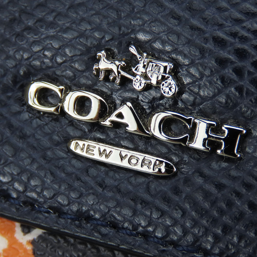 COACH Handbag F37491 Leather, PVC black Women Used Authentic