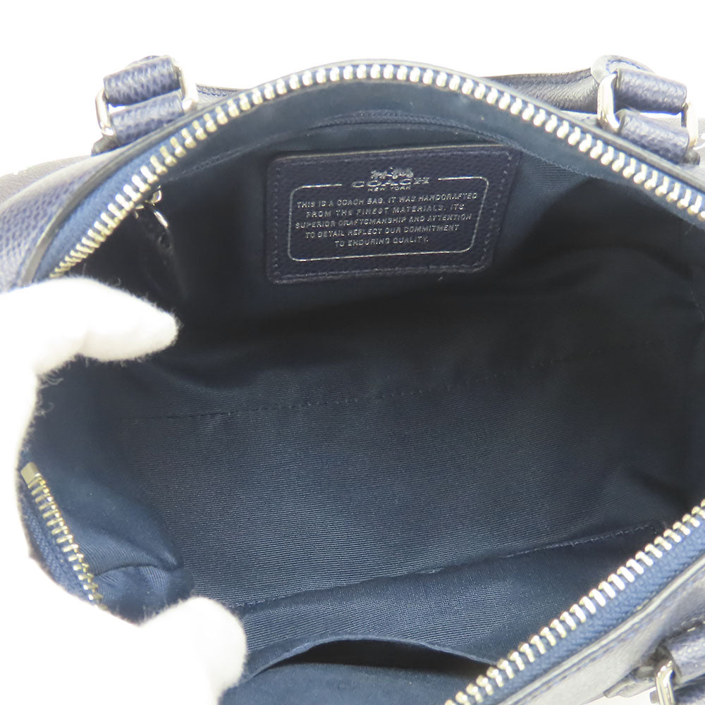 COACH Handbag F37491 Leather, PVC black Women Used Authentic