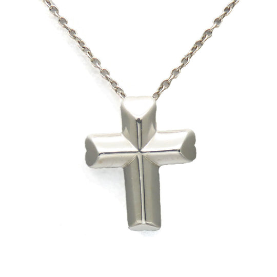TIFFANY&Co. Necklace Silver925 Silver Tenderness Heart Cross Women Used Authentic