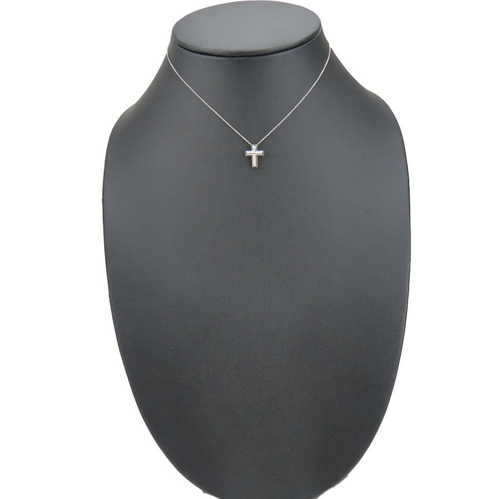 TIFFANY&Co. Necklace Silver925 Silver Tenderness Heart Cross Women Used Authentic