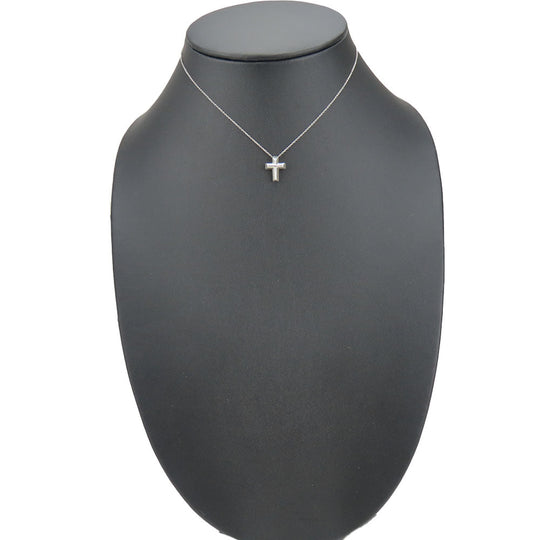TIFFANY&Co. Necklace Silver925 Silver Tenderness Heart Cross Women Used Authentic