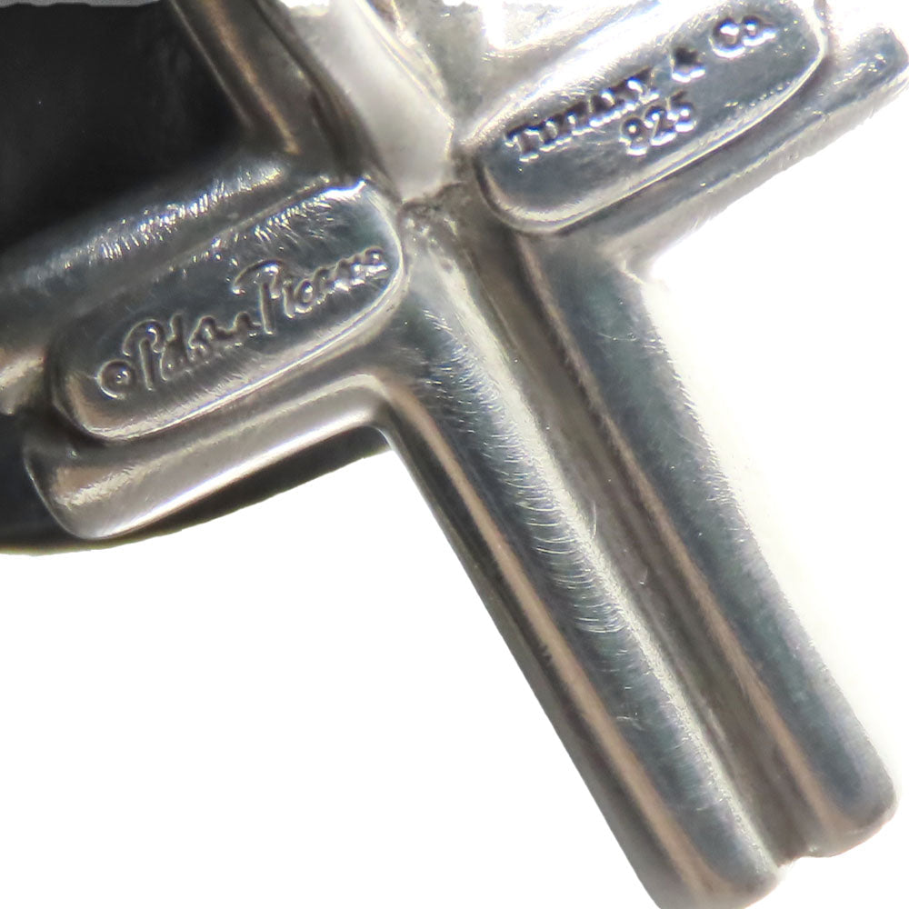 TIFFANY&Co. Necklace Silver925 Silver Tenderness Heart Cross Women Used Authentic