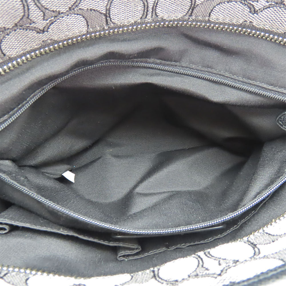 COACH Tote Bag F55364 Canvas, Leather black Women Used Authentic