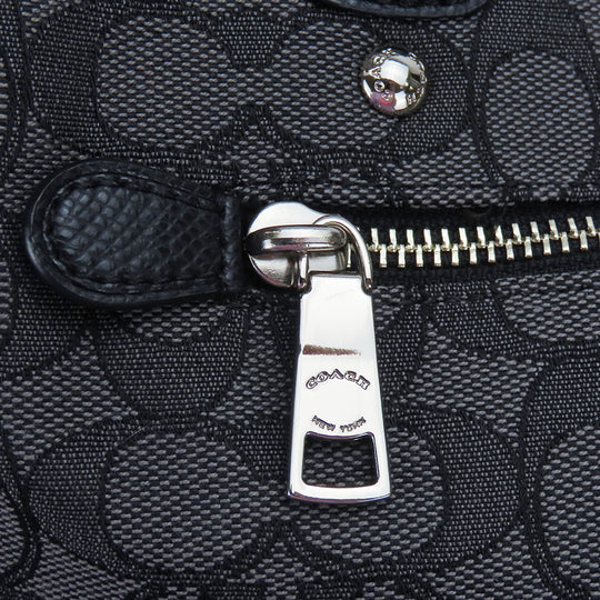 COACH Tote Bag F55364 Canvas, Leather black Women Used Authentic