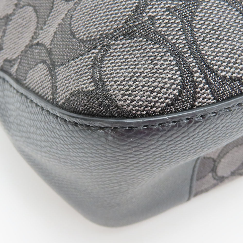 COACH Tote Bag F55364 Canvas, Leather black Women Used Authentic