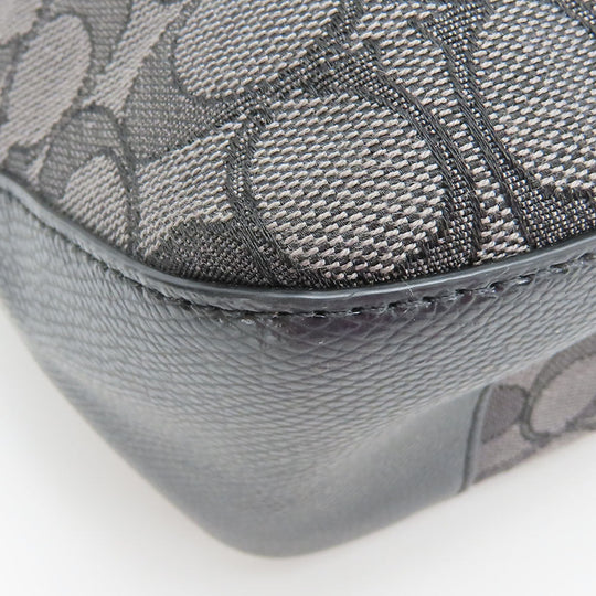 COACH Tote Bag F55364 Canvas, Leather black Women Used Authentic